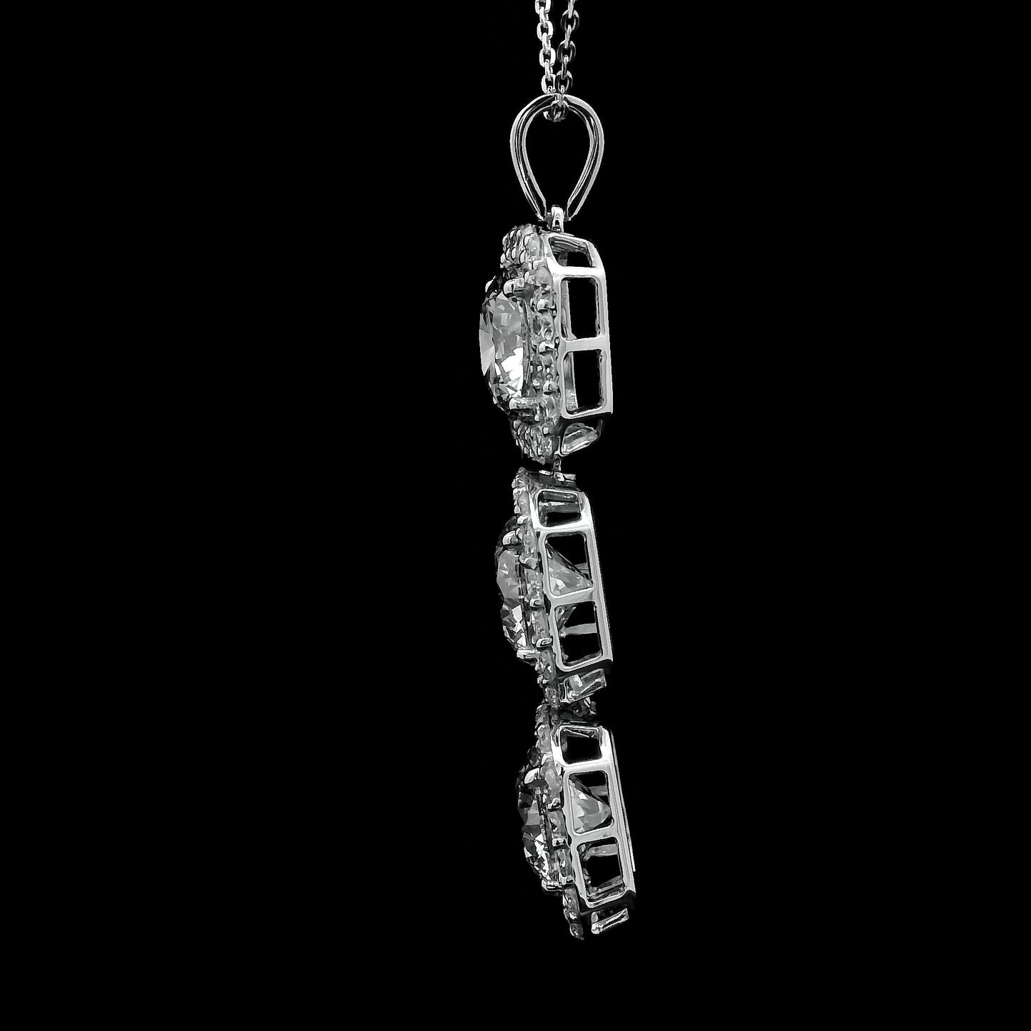 6.30 Carats Lab Grown Diamond 14K Gold Pendant
