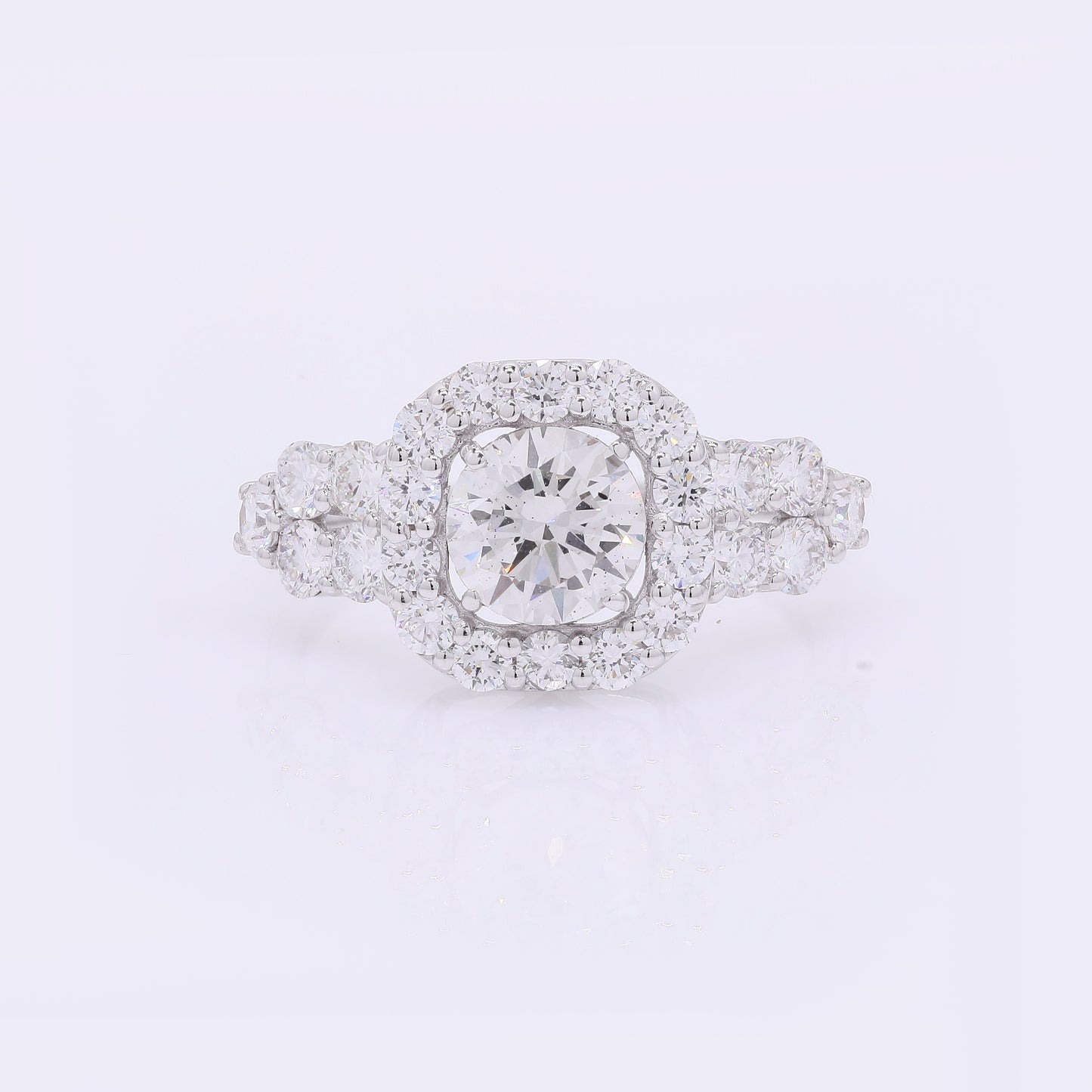 2.16 Carats Lab Grown Diamond 14K Gold Ring