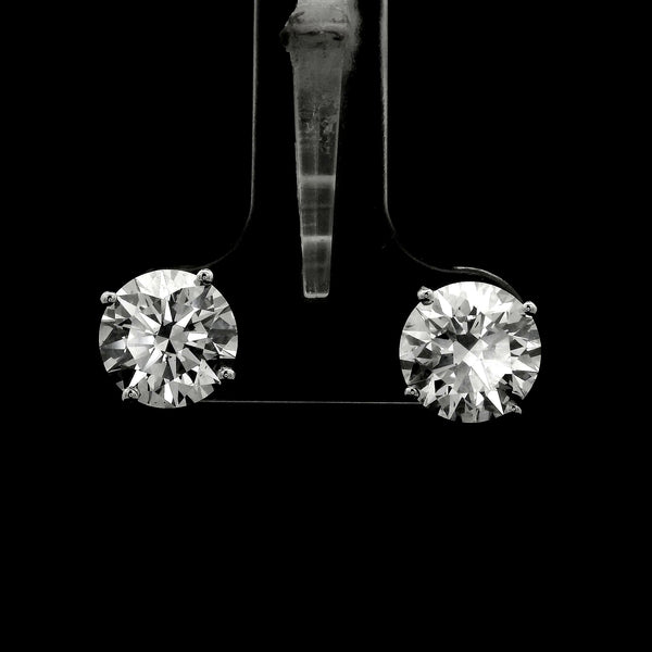 3.35 Carats Lab Grown Diamond 14K Gold Earrings