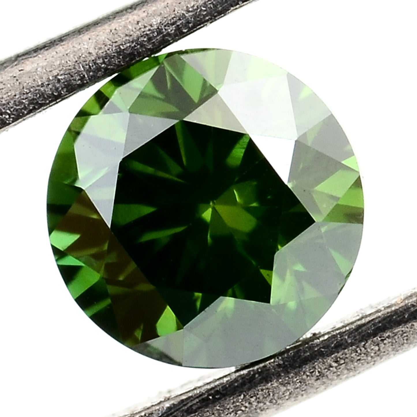 0.53 Green Diamond Round Loose Gemstone