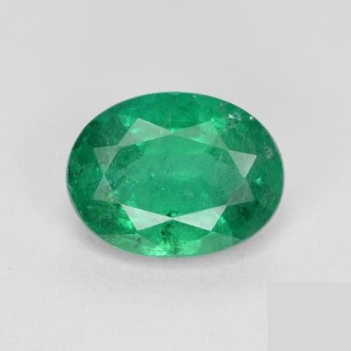 6.18 Carats Emerald Oval Loose Gemstone