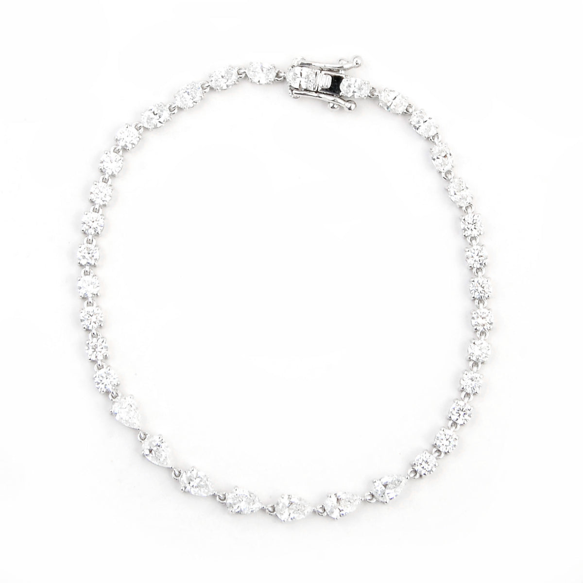 4.80 Carats Lab Grown Diamond 14K Gold Bracelet