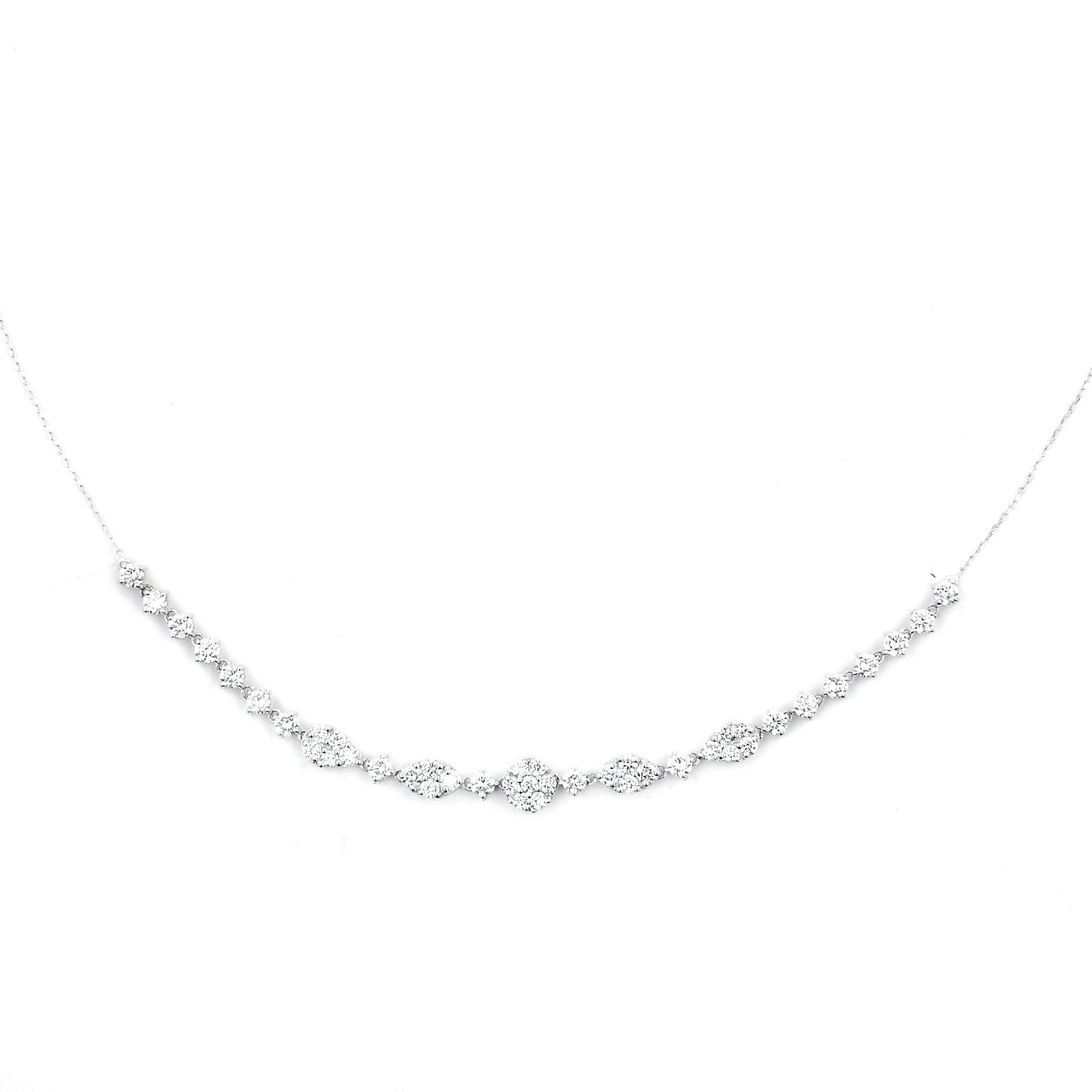 2.12 Carats Lab Grown Diamond 14K Gold Necklace