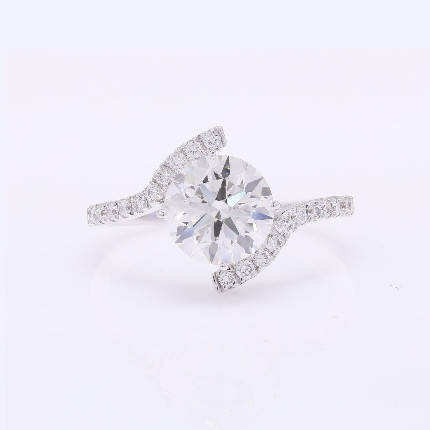 2.38 Carats Lab Grown Diamond 14K Gold Ring