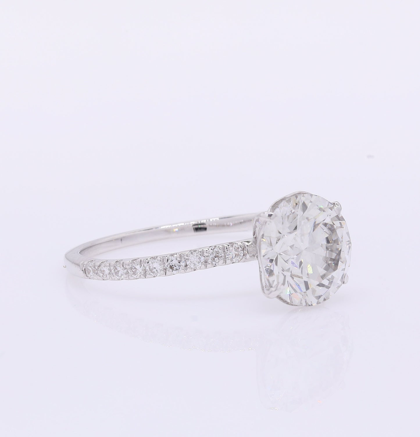 2.30 Carats Lab Grown Diamond 14K Gold Ring