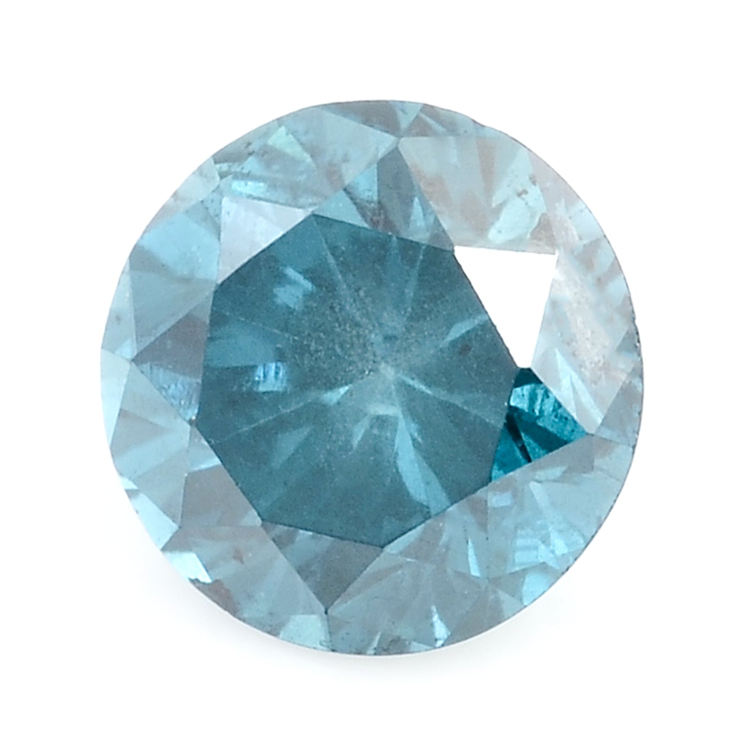 0.39 Blue Diamond Round Loose Gemstone