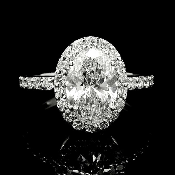 2.52 Carats Lab Grown Diamond 14K Gold Ring