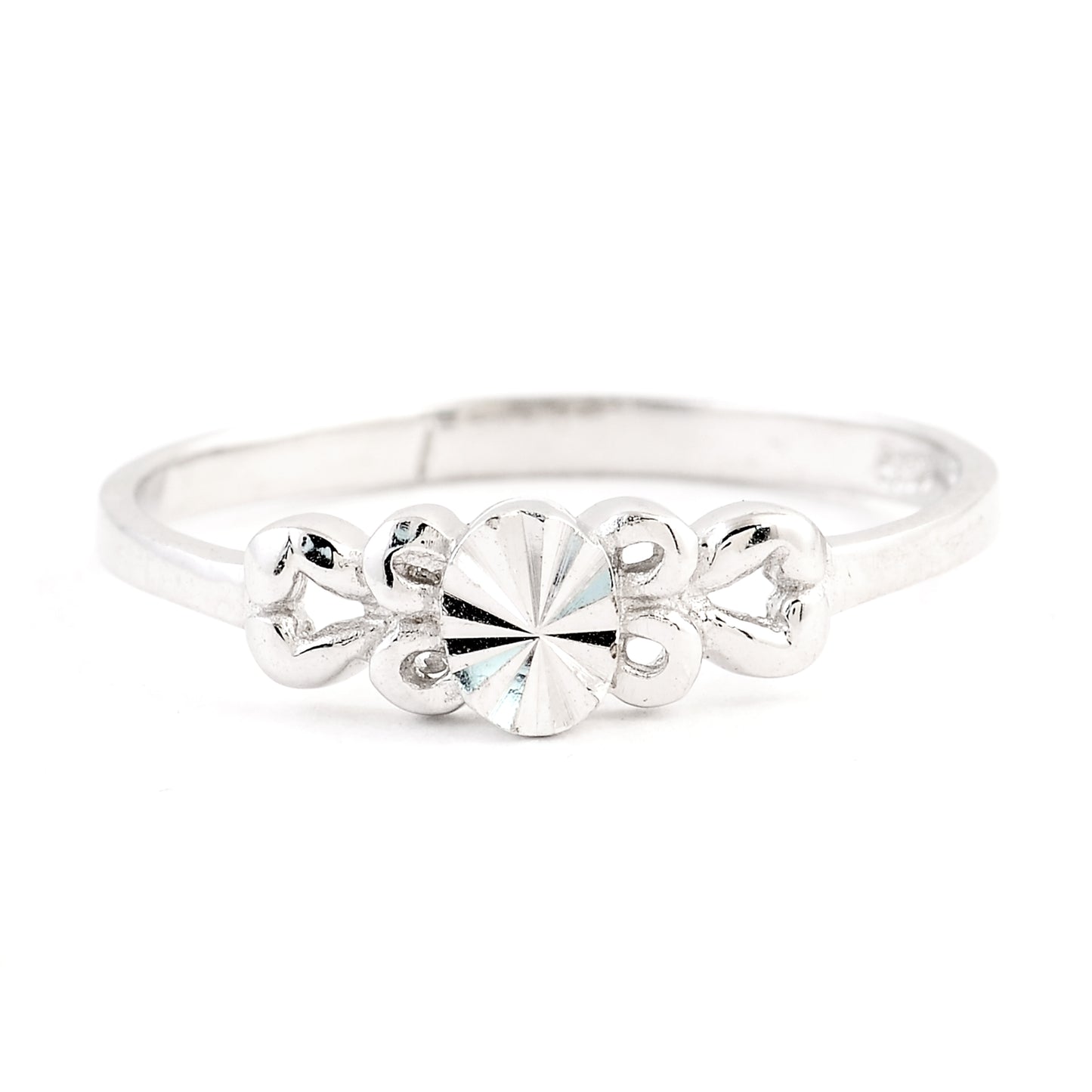 0.00 Ct Plain 925 Sterling Silver Ring
