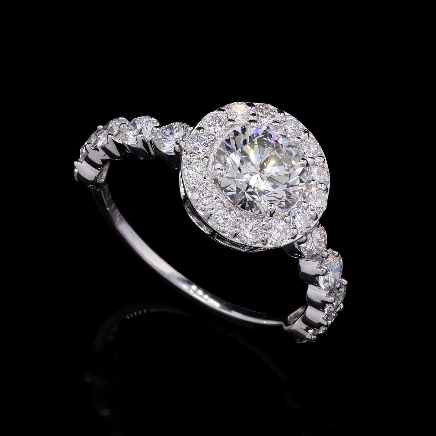 2.16 Carats Lab Grown Diamond 14K Gold Ring