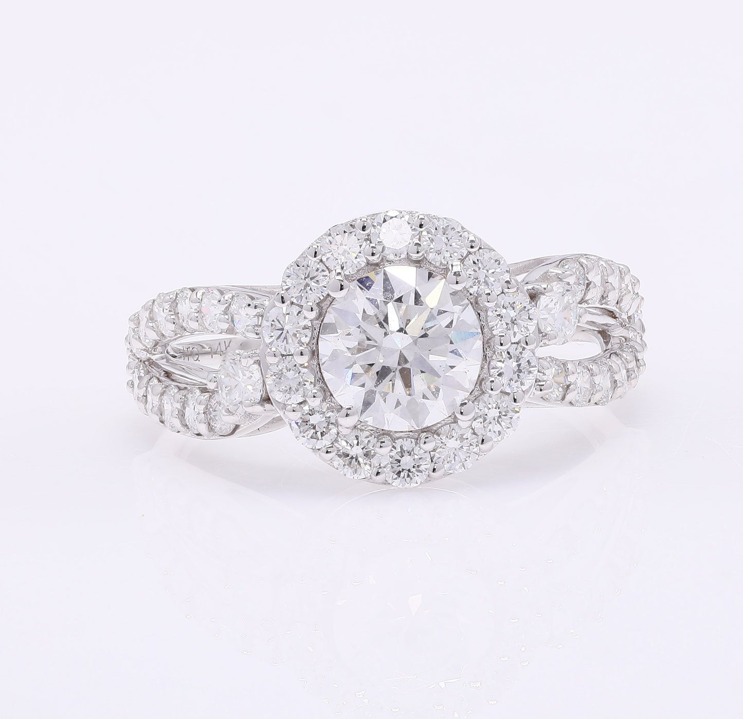 2.22 Carats Lab Grown Diamond 14K Gold Ring