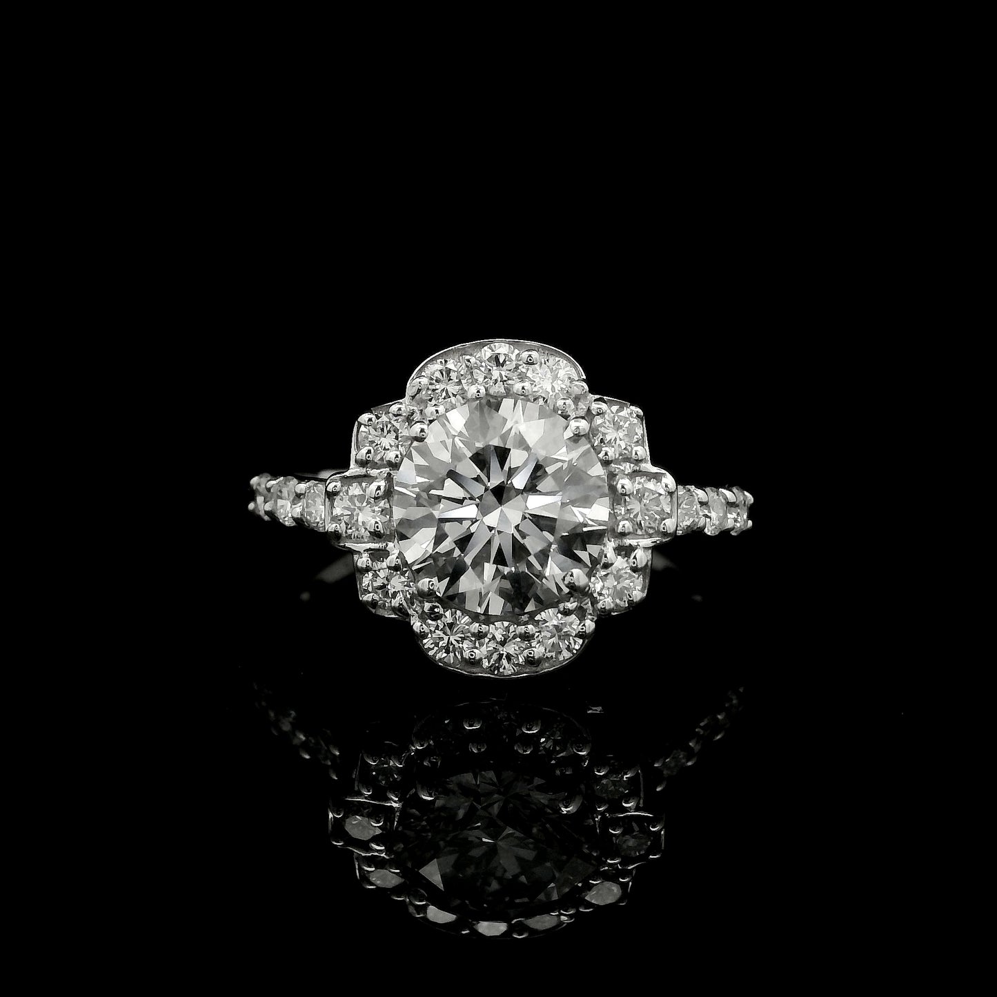 2.12 Carats Lab Grown Diamond 14K Gold Ring