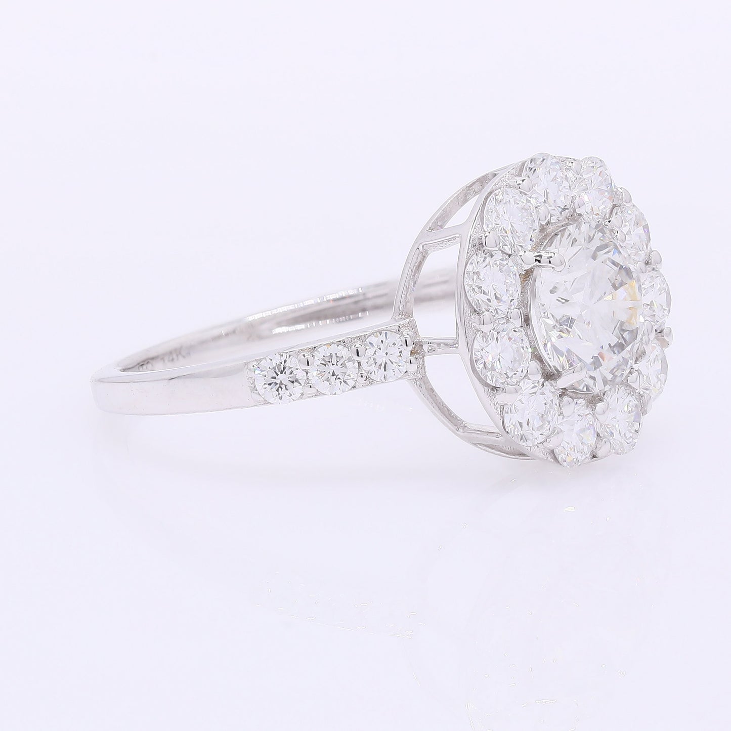 2.03 Carats Lab Grown Diamond 14K Gold Ring