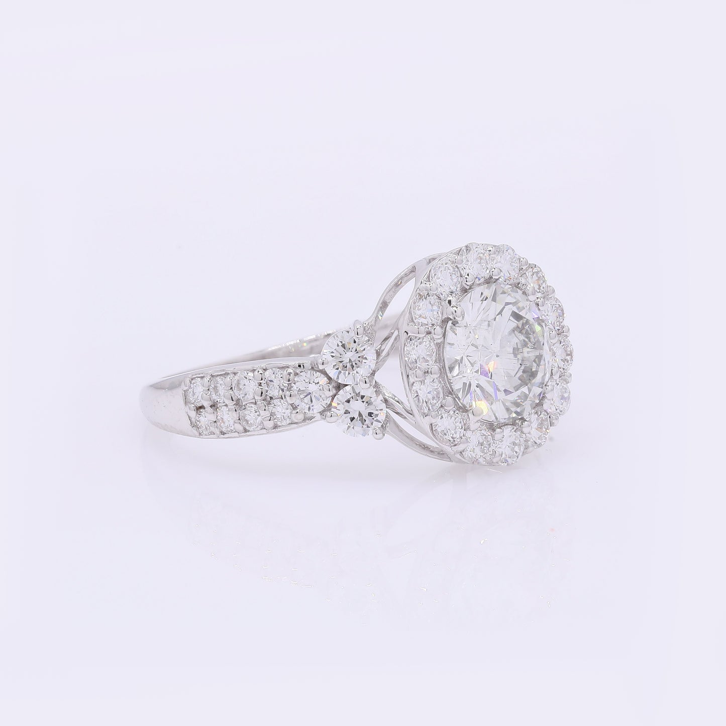 2.16 Carats Lab Grown Diamond 14K Gold Ring