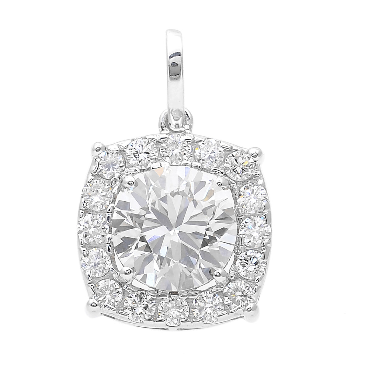 2.17 Carats Lab Grown Diamond 14K Gold Pendant