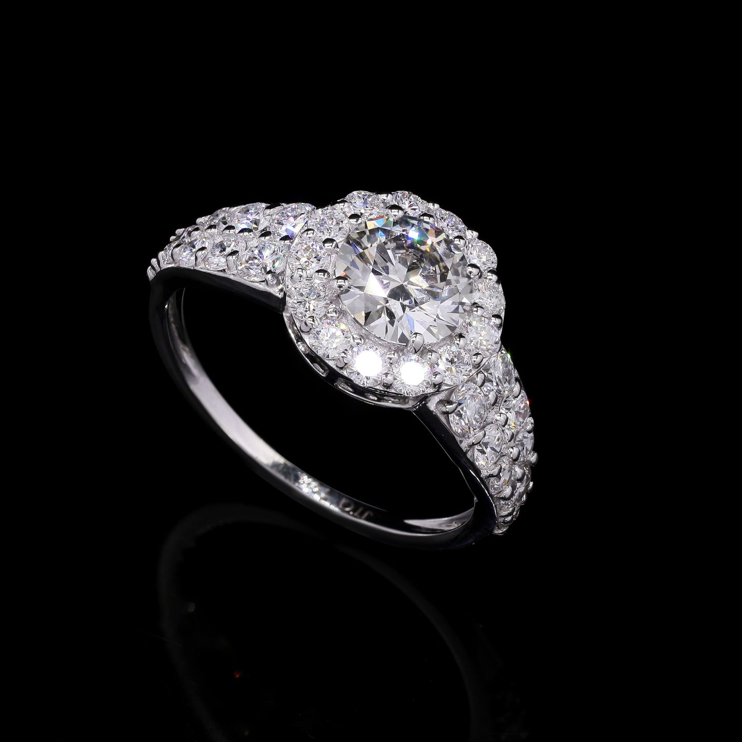 2.14 Carats Lab Grown Diamond 14K Gold Ring