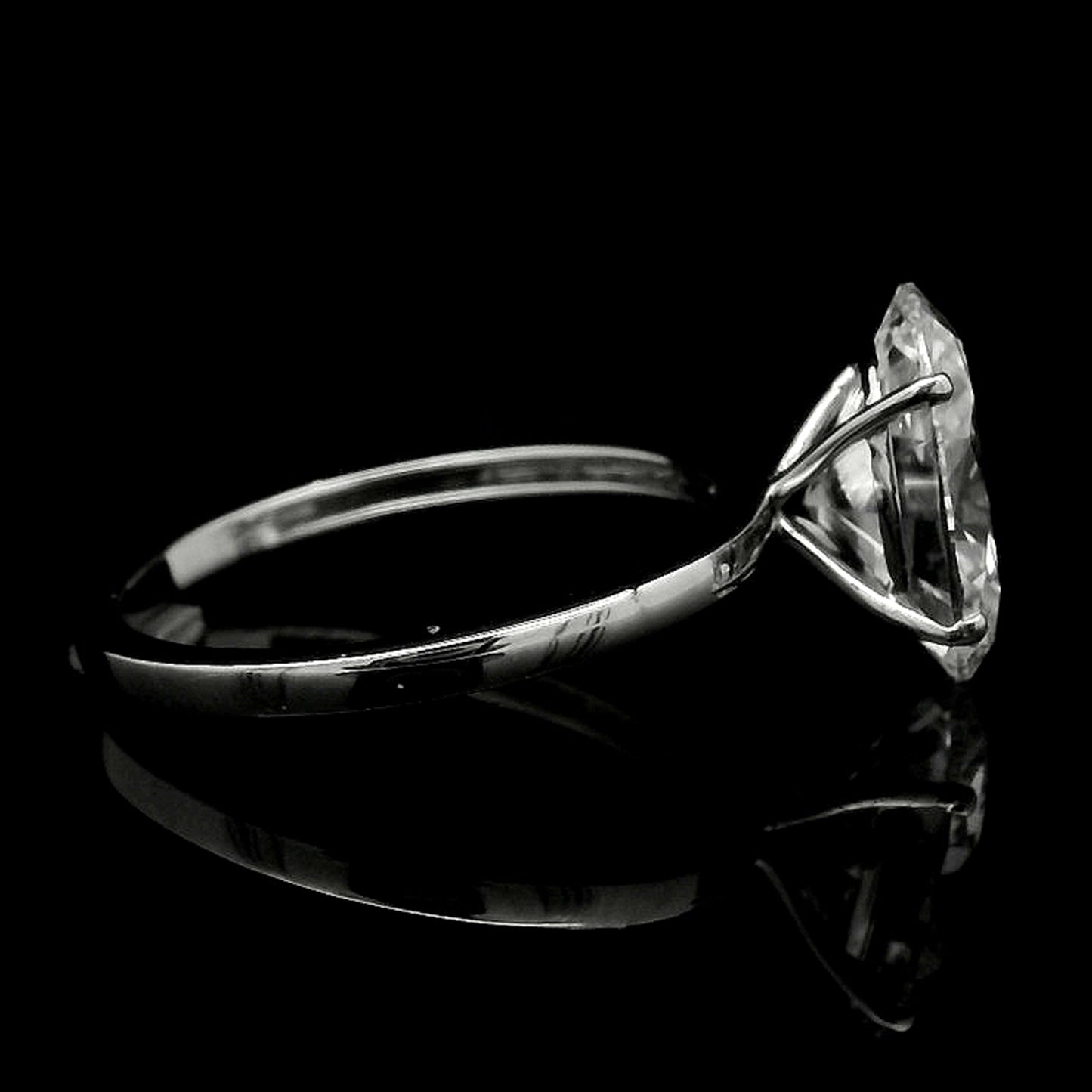 3.00 Carats Lab Grown Diamond 14K Gold Ring