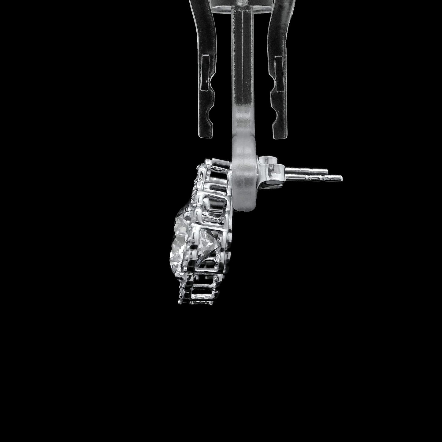 5.14 Carats Lab Grown Diamond 14K Gold Earrings