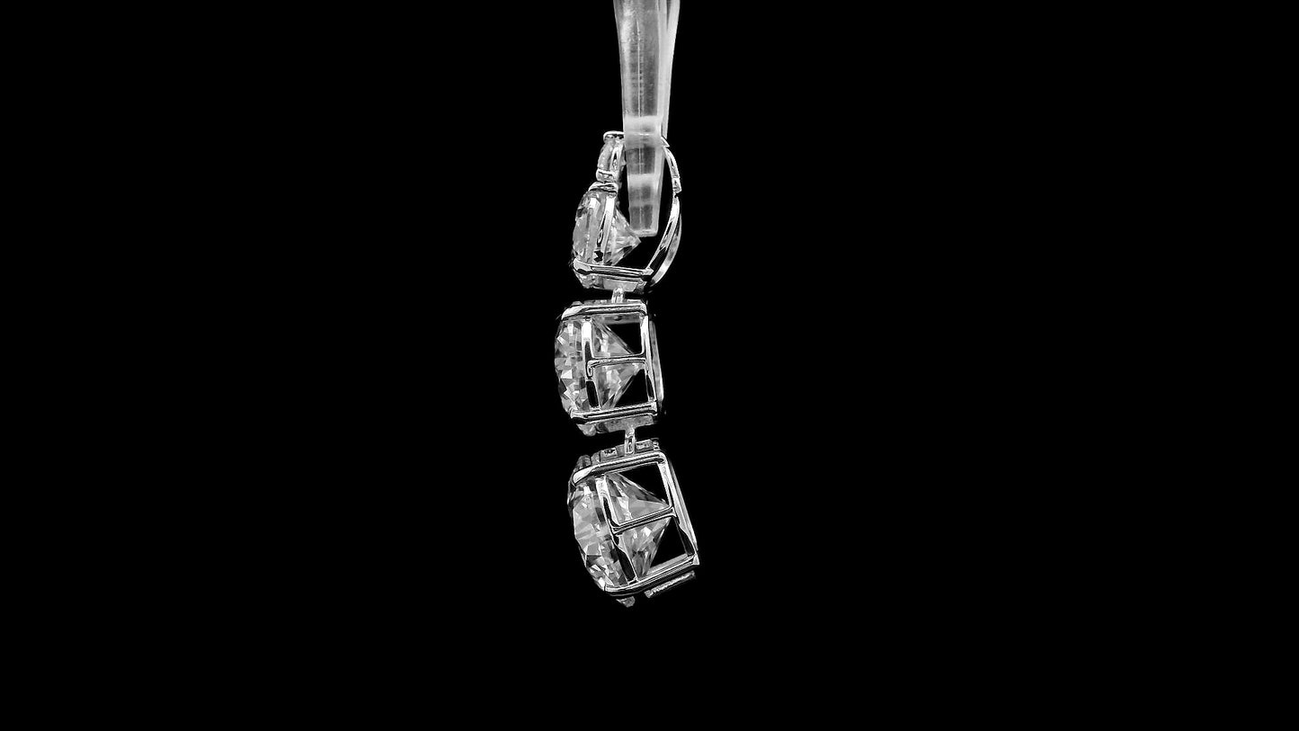 6.26 Ct Round Lab Grown Diamond 14K Gold Pendant