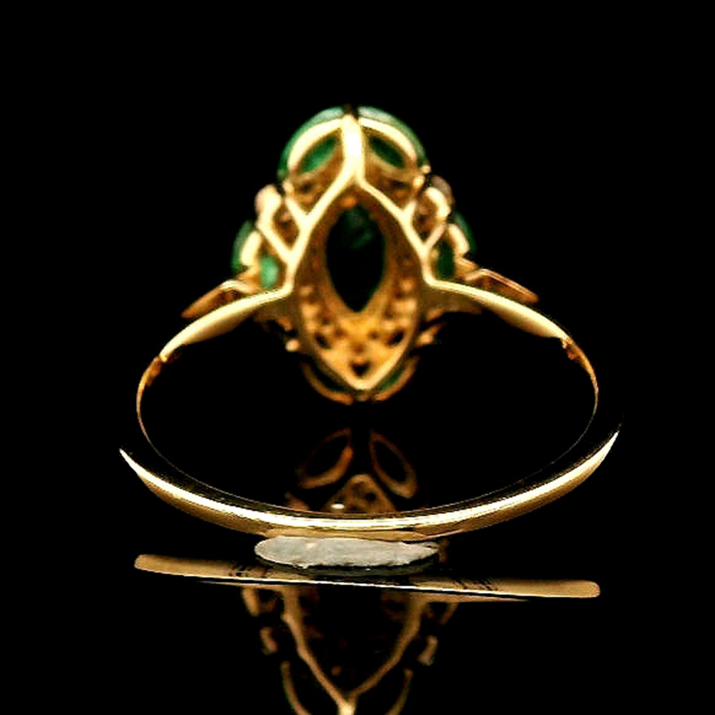 1.01 Ct Marquise Emerald 14K Gold Ring
