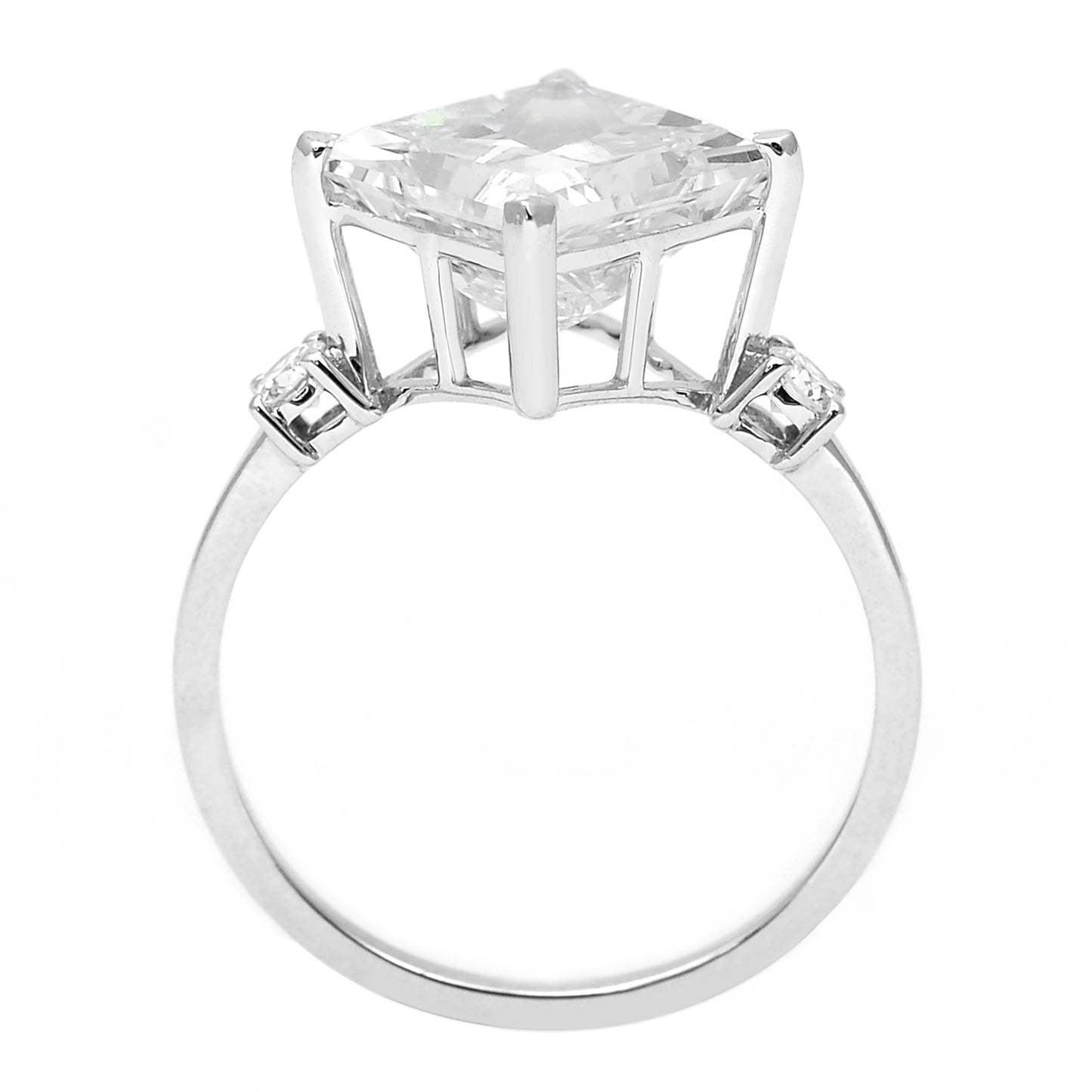 4.13 Carats Lab Grown Diamond 14K Gold Ring