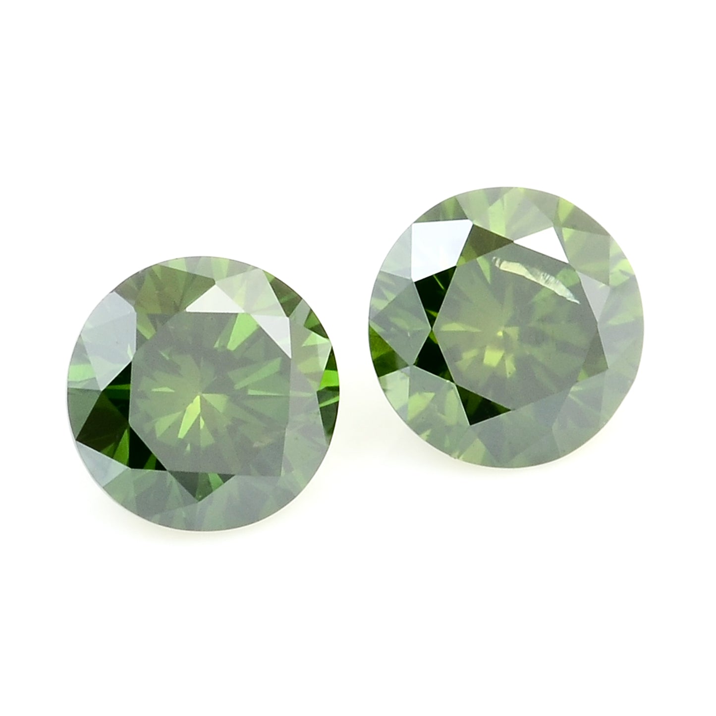0.43 Green Diamond Round Loose Gemstone