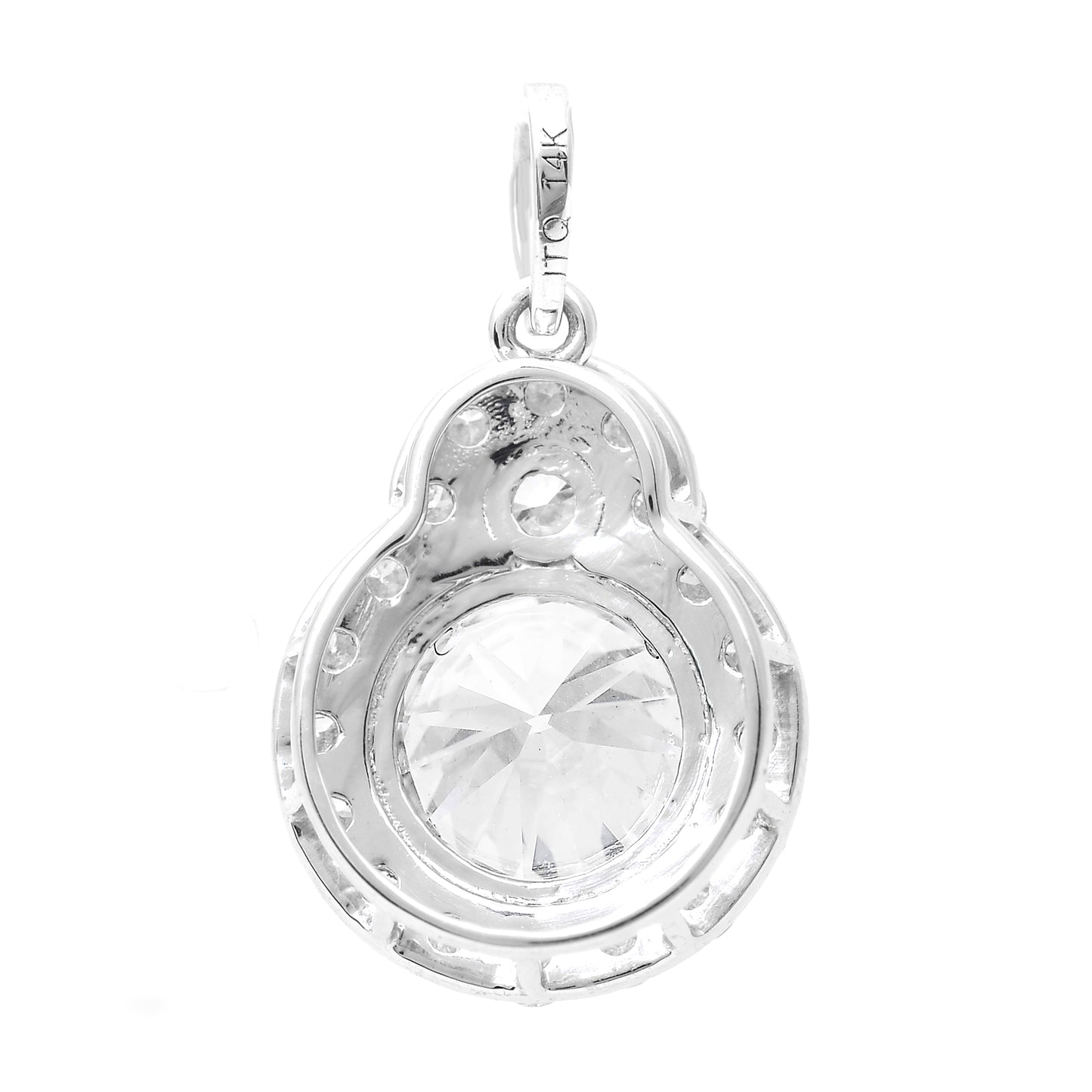 2.16 Carats Lab Grown Diamond 14K Gold Pendant