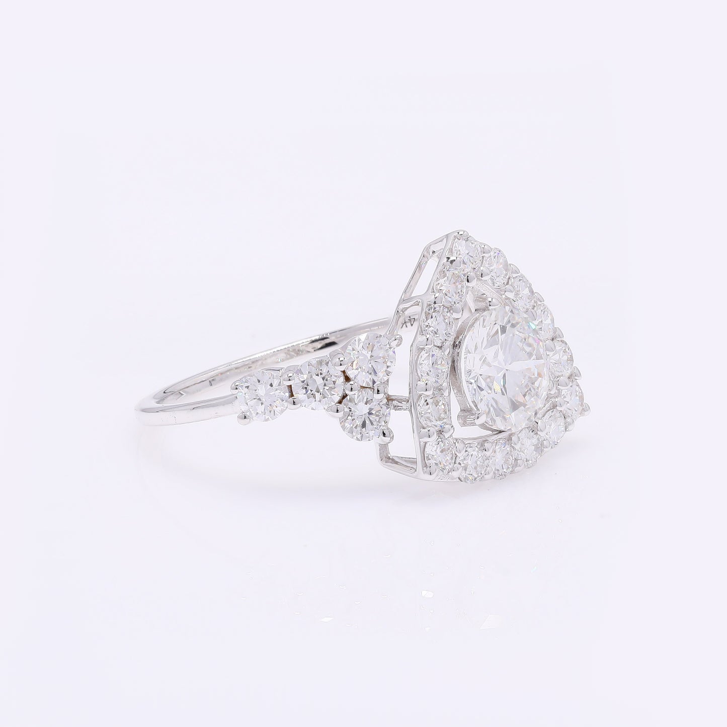 2.03 Carats Lab Grown Diamond 14K Gold Ring
