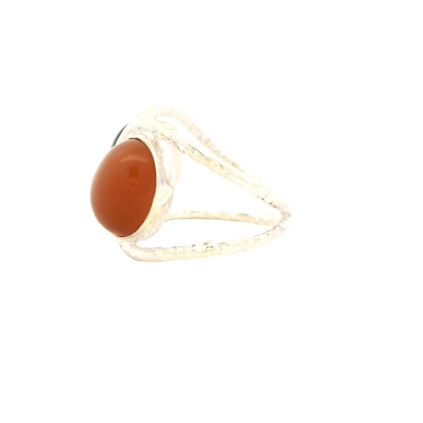 13.83 Ct Amethyst, Moonstone 925 Sterling Silver Ring