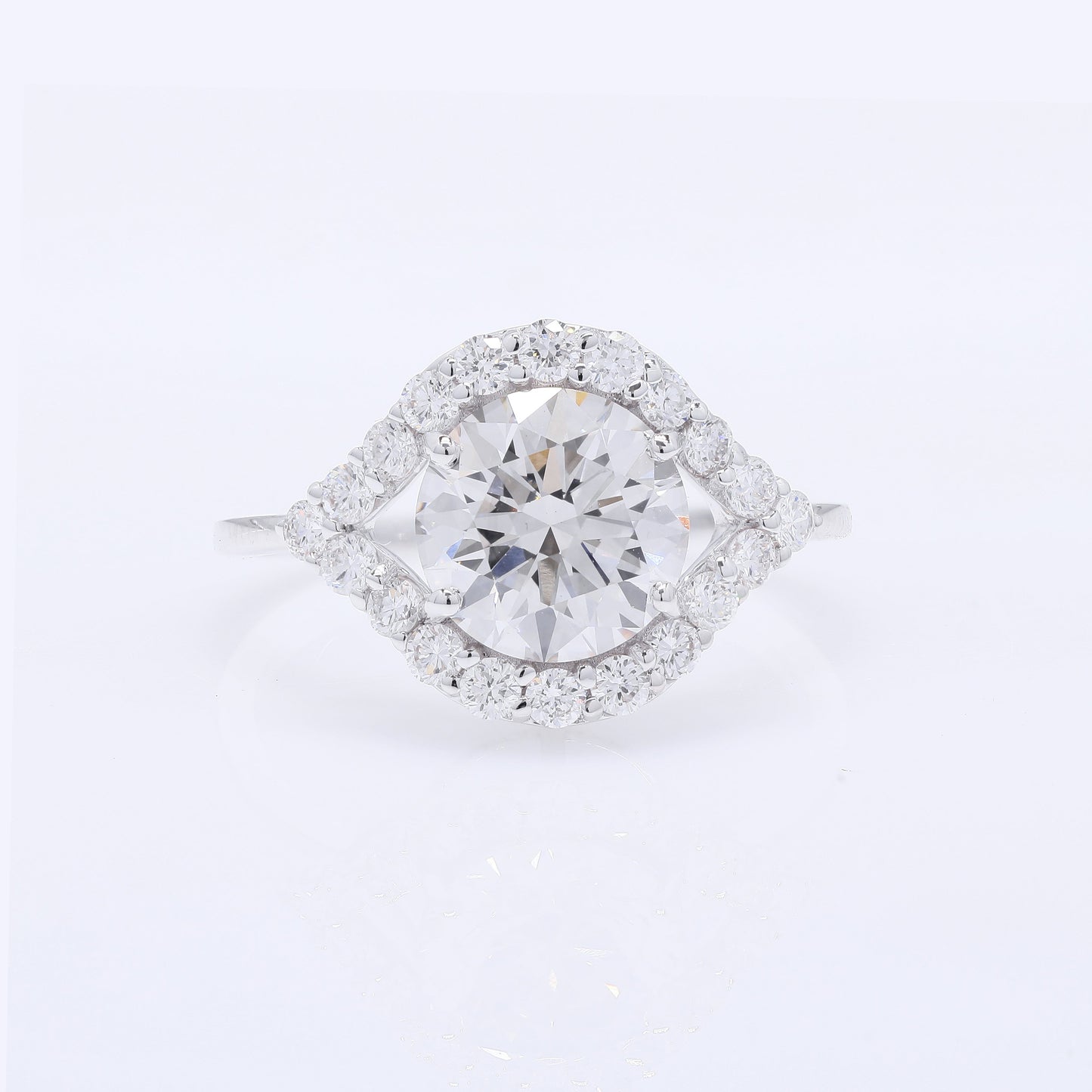 2.59 Carats Lab Grown Diamond 14K Gold Ring