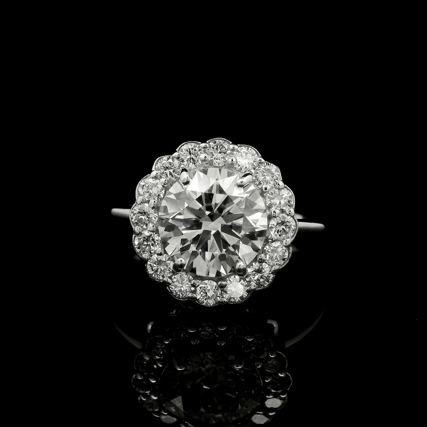 2.29 Carats Lab Grown Diamond 14K Gold Ring