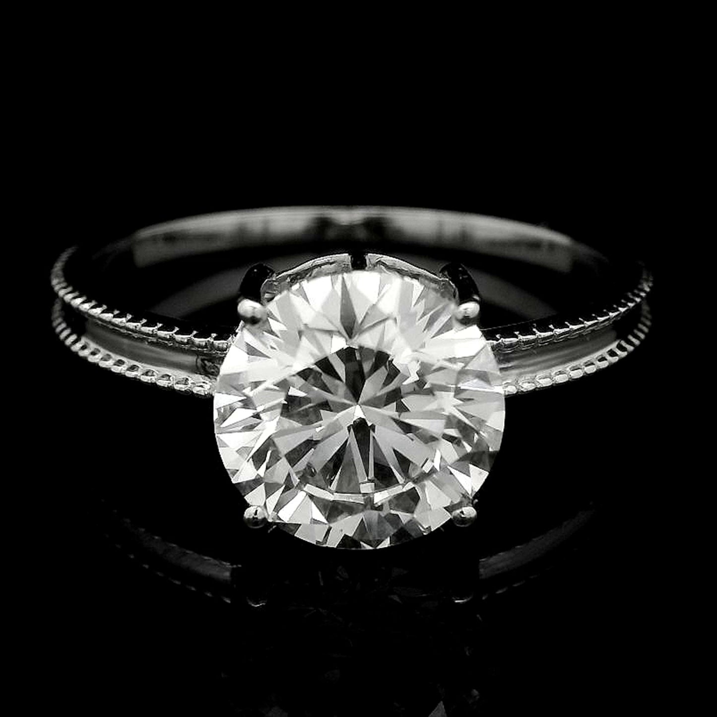 2.03 Carats Lab Grown Diamond 14K Gold Ring