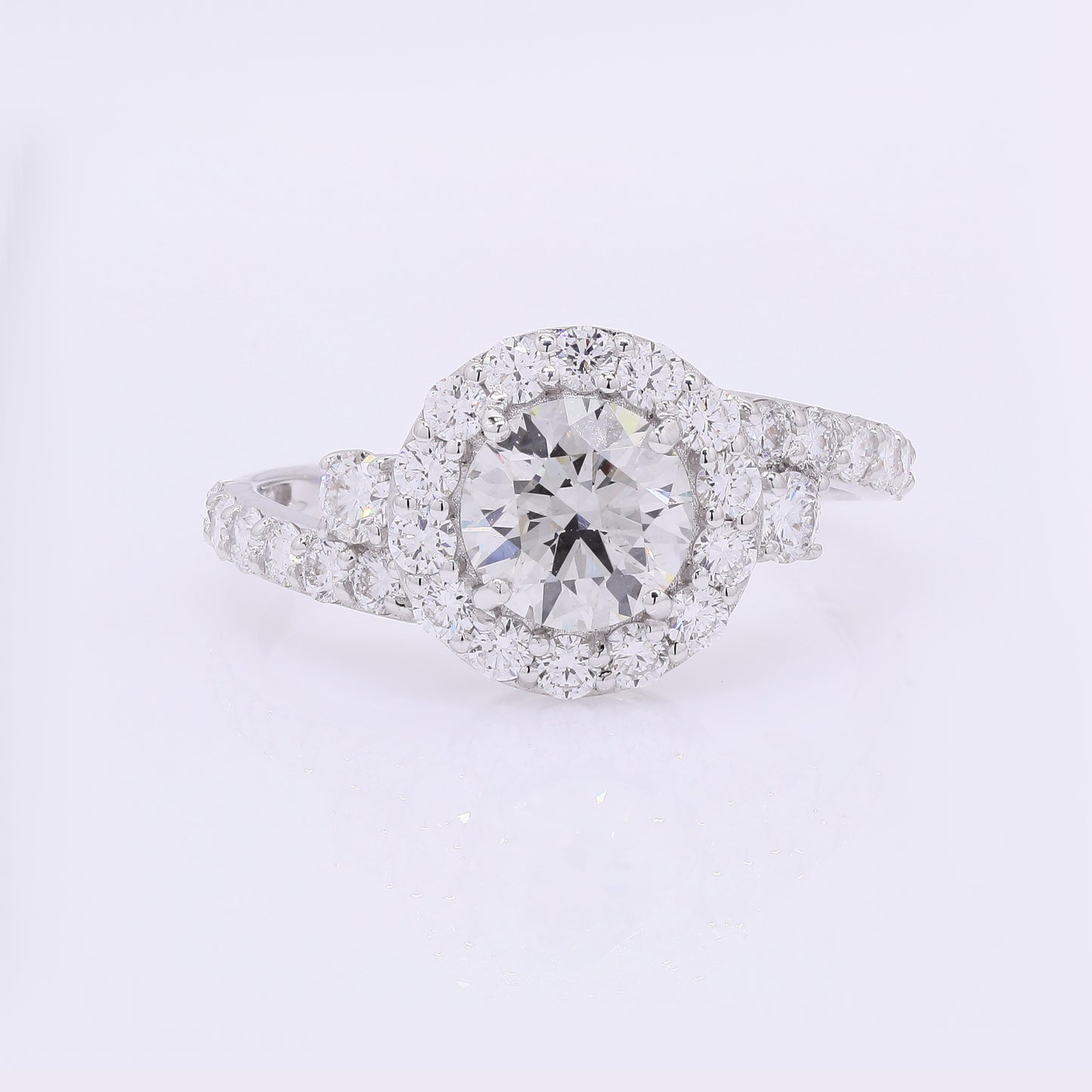 2.04 Carats Lab Grown Diamond 14K Gold Ring