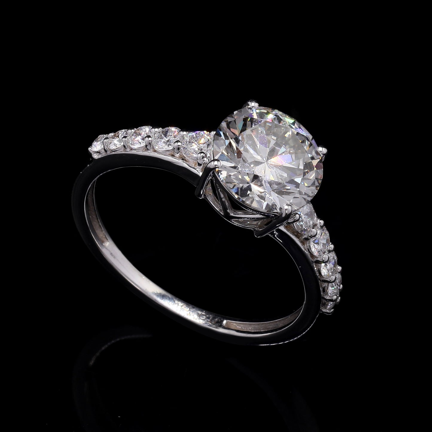 2.44 Carats Lab Grown Diamond 14K Gold Ring