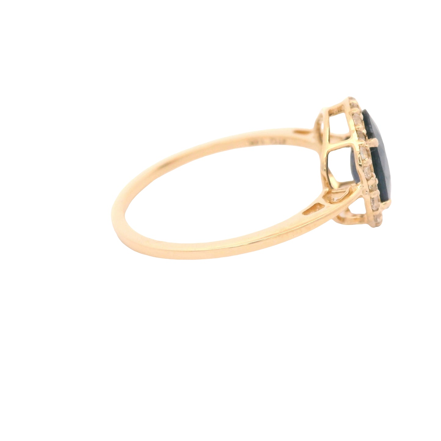 1.62 Ct Oval Sapphire 14K Gold Ring