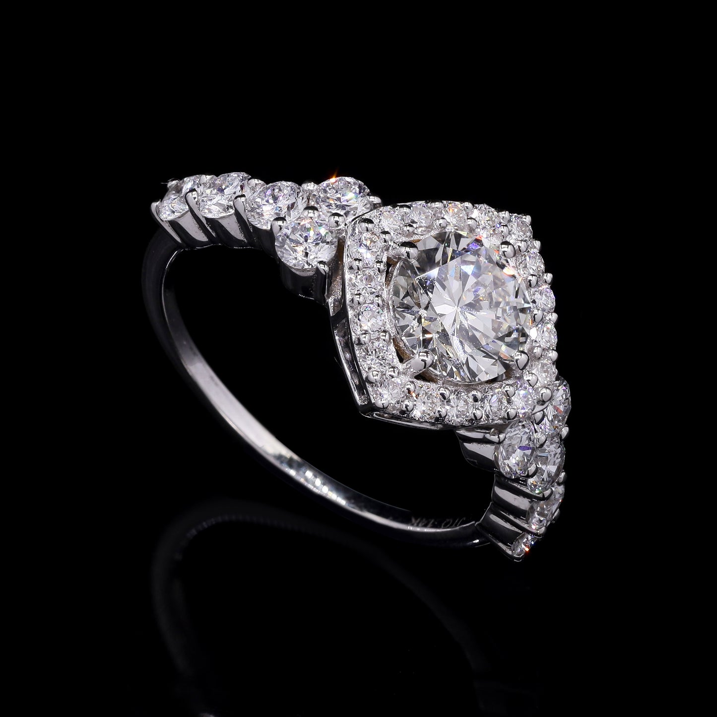 2.00 Carats Lab Grown Diamond 14K Gold Ring