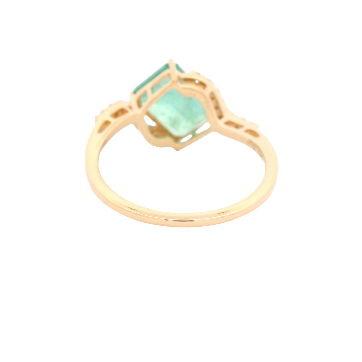 2.32 Ct Octagon Emerald 14K Gold Ring