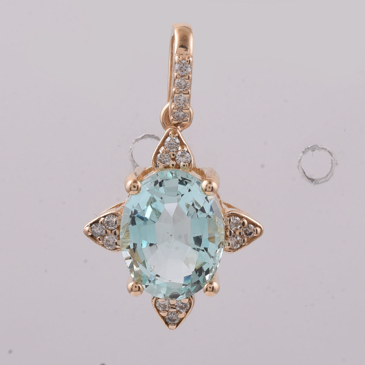 1.71 Ct Oval Natural Emerald 14K Gold Pendant