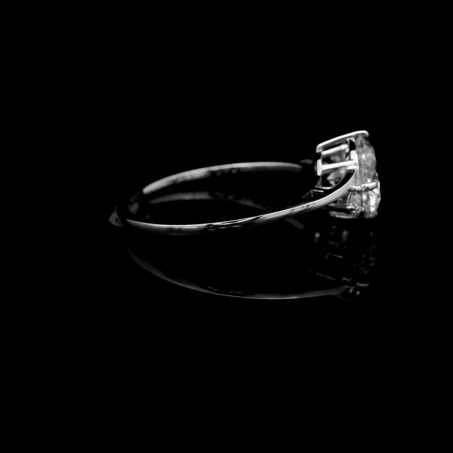 1.59 Ct Round Lab Grown Diamond 14K Gold Ring