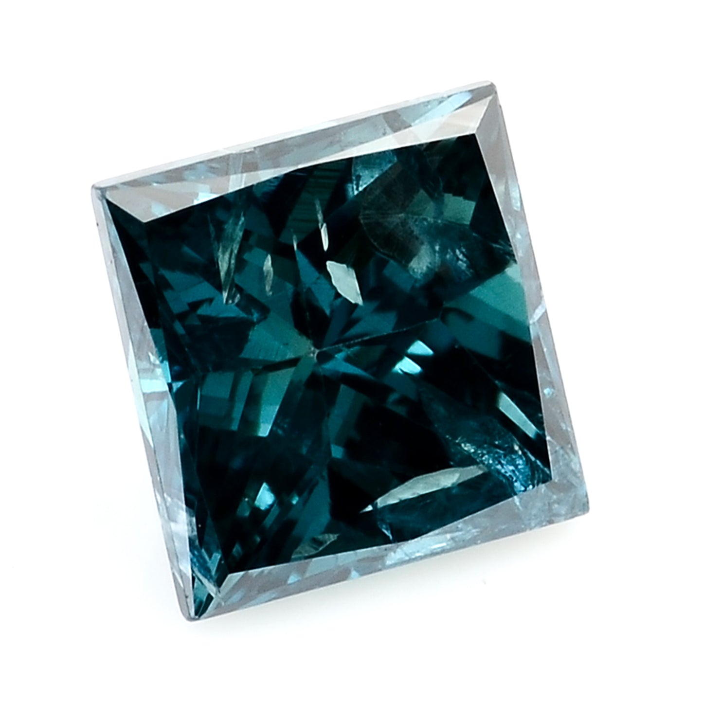 0.50 Blue Diamond Sqaure Loose Gemstone