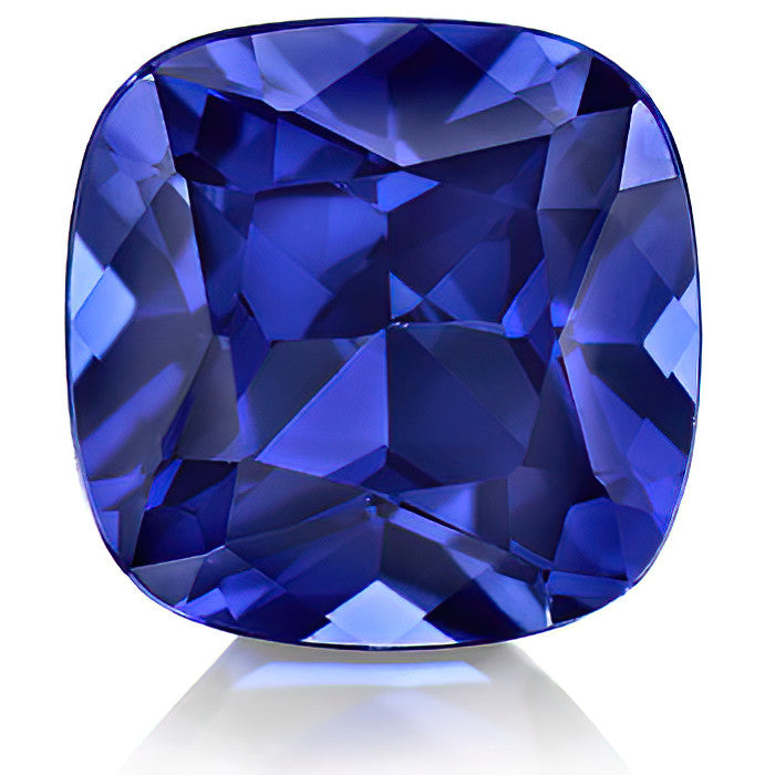 5.89 Carats Lab Grown Blue Sapphire Cushion Loose Gemstone