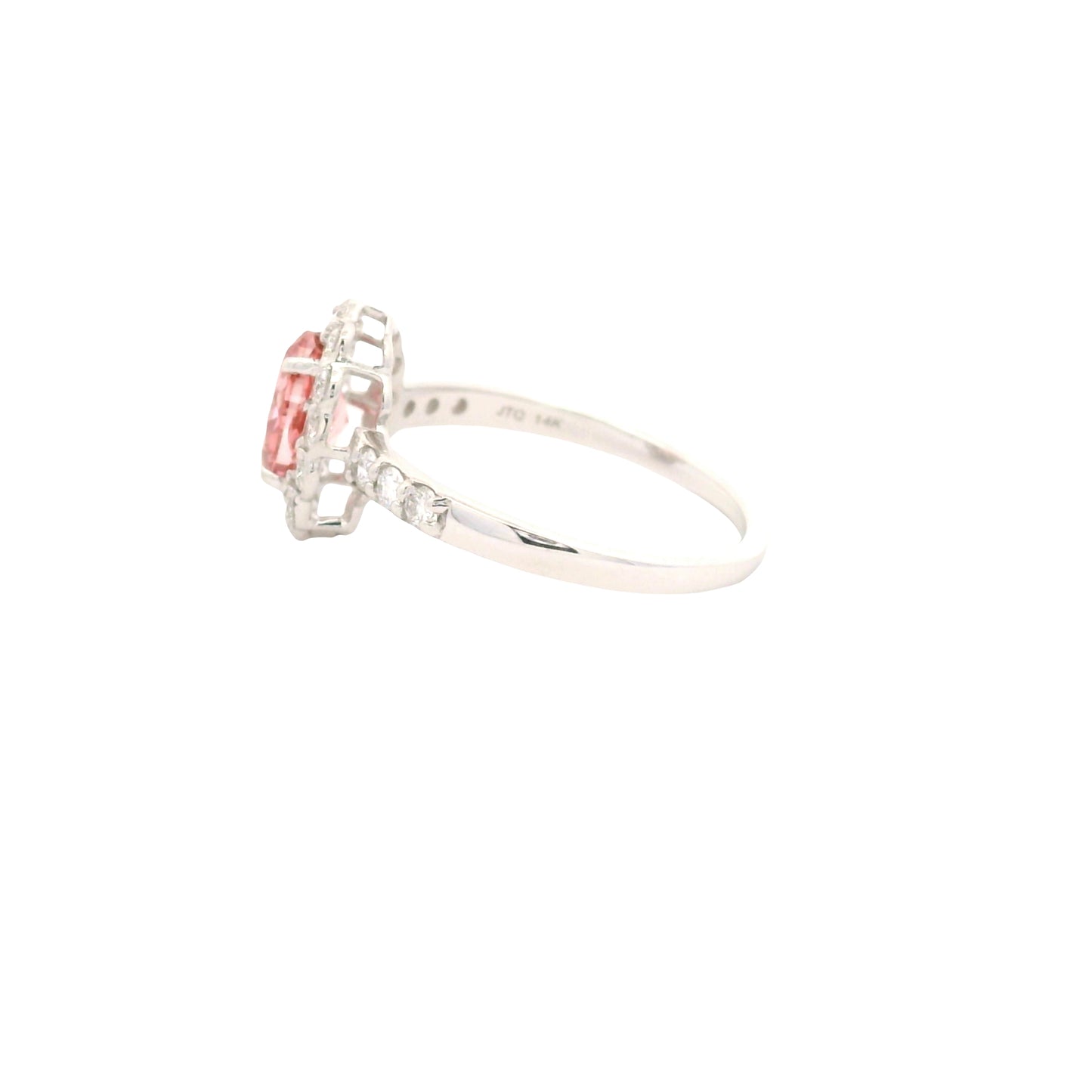 1.52 Carats Pink Lab Grown Diamond 14K Gold Ring