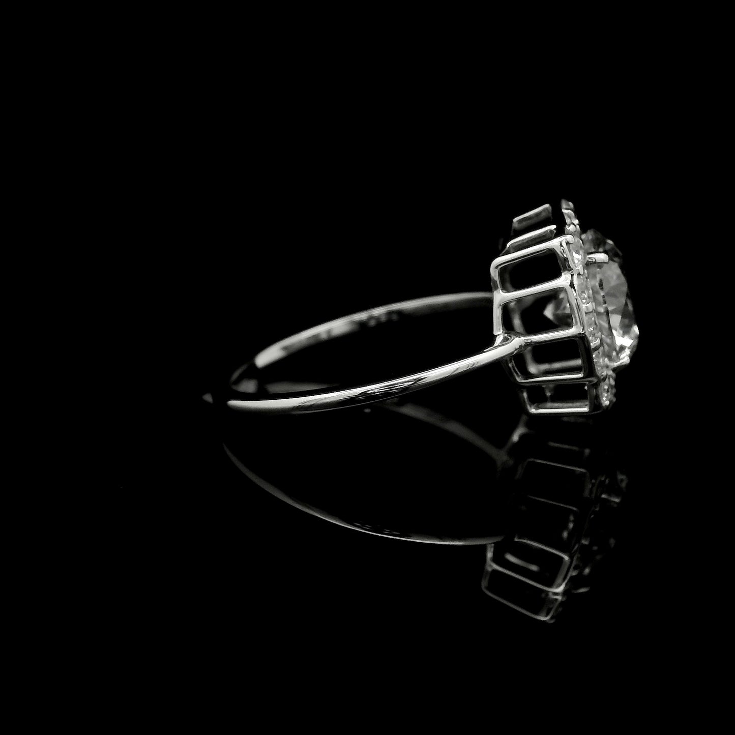 2.53 Carats Lab Grown Diamond 14K Gold Ring