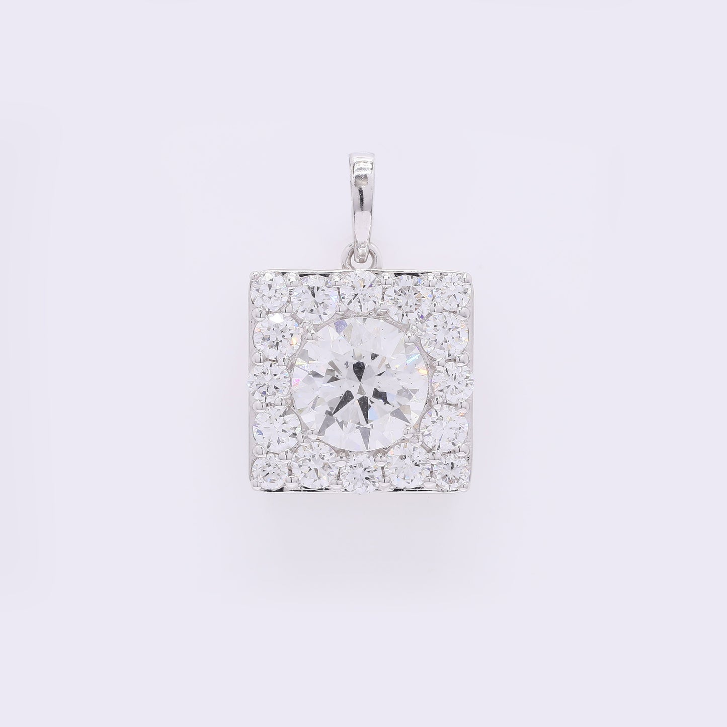 2.37 Carats Lab Grown Diamond 14K Gold Pendant