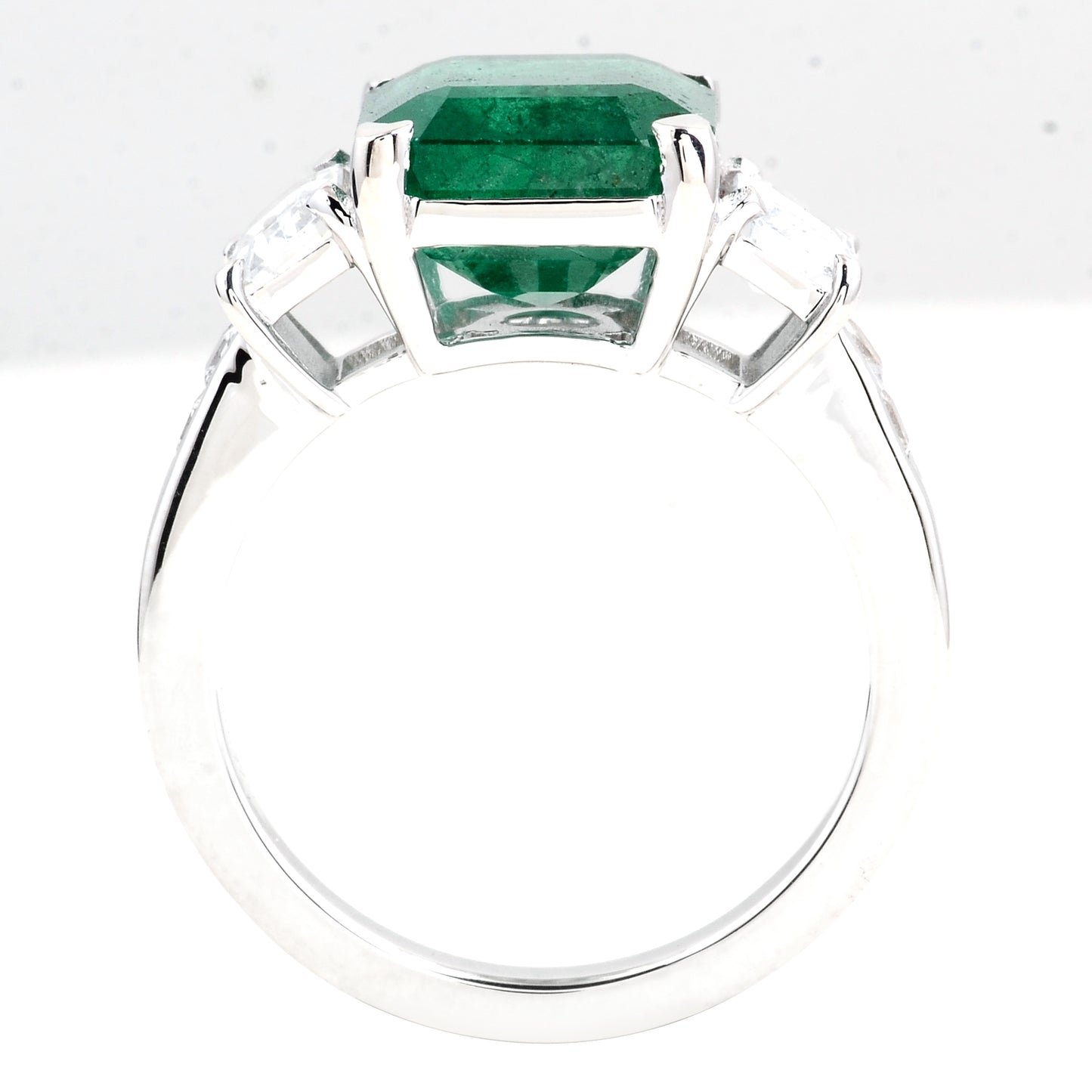 6.22 Carat Natural Beryl Emerald 14K Gold Ring