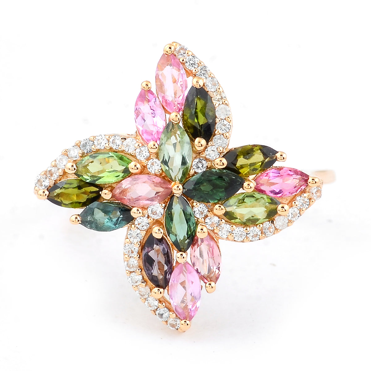 1.20 Ct Marquise Tourmaline 14K Gold Ring