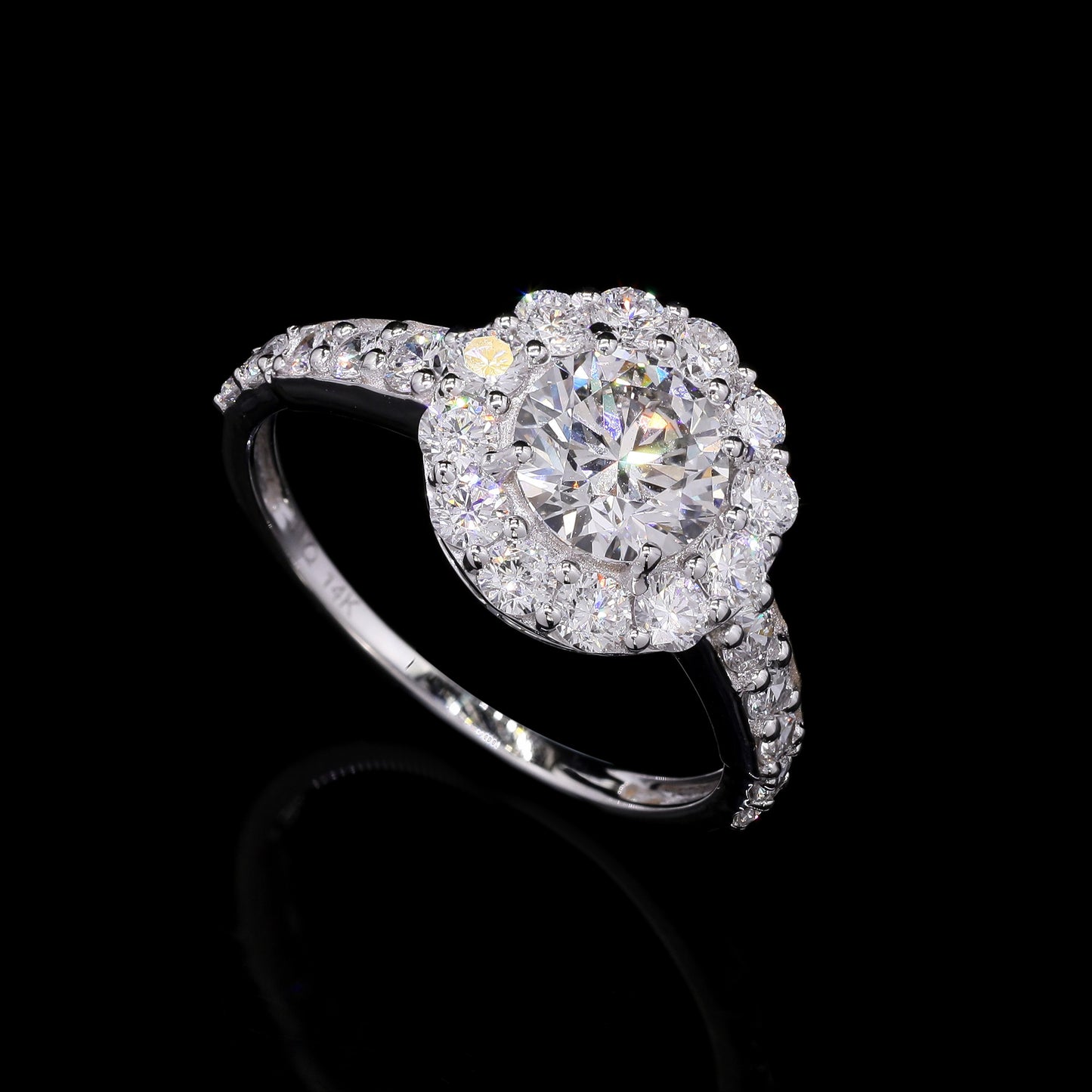 2.15 Carats Lab Grown Diamond 14K Gold Ring
