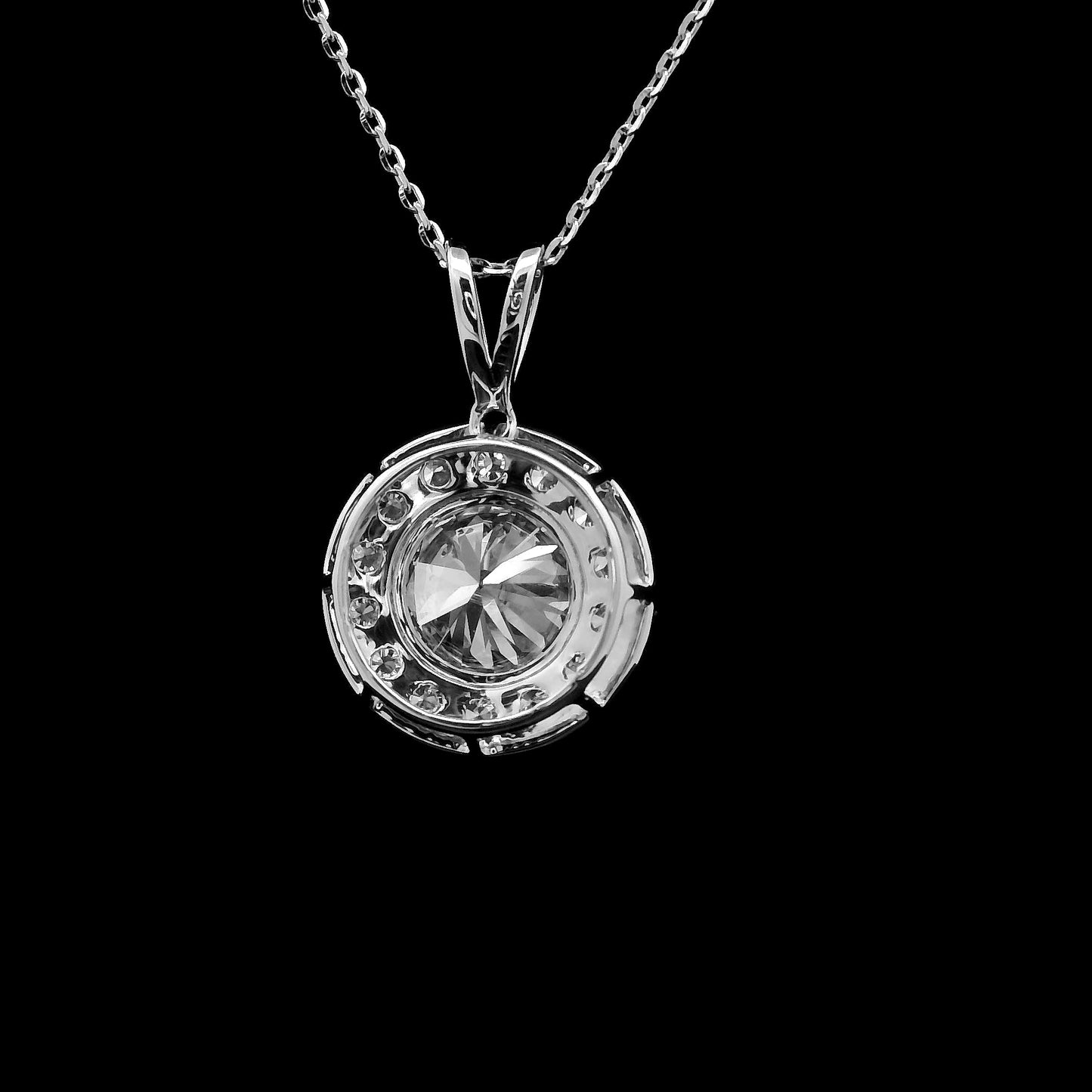 2.00 Carats Lab Grown Diamond 14K Gold Pendant