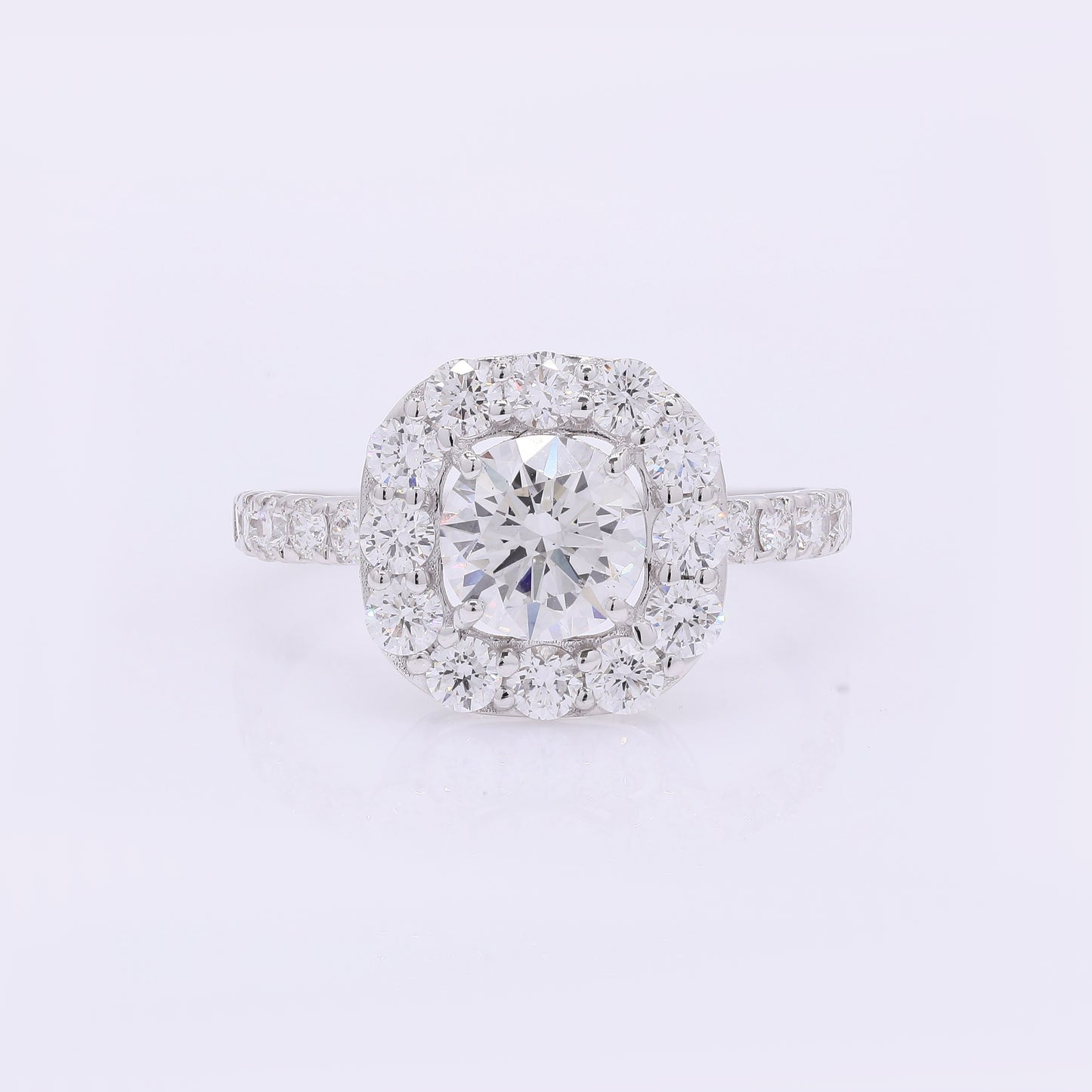 2.18 Carats Lab Grown Diamond 14K Gold Ring