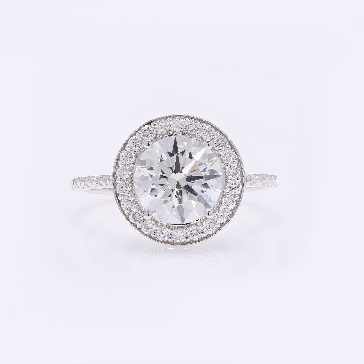 2.33 Carats Lab Grown Diamond 14K Gold Ring