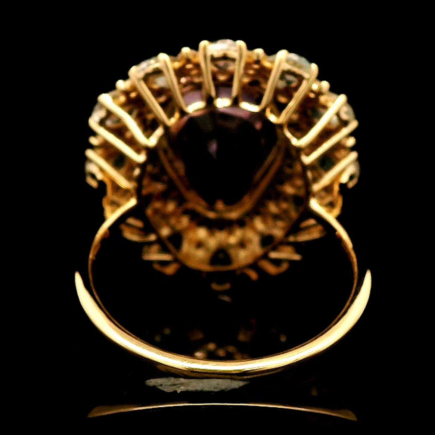10.83 Ct Pear Kunzite 14K Gold Ring